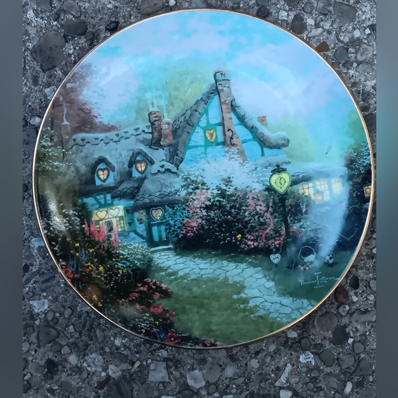 Thomas Kinkade Sweetheart Cottage Collectors Plate - Picture 4 of 4